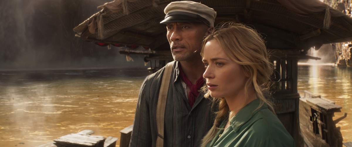 Emily Blunt and Dwayne Johnson in Disney's Jungle Cruise