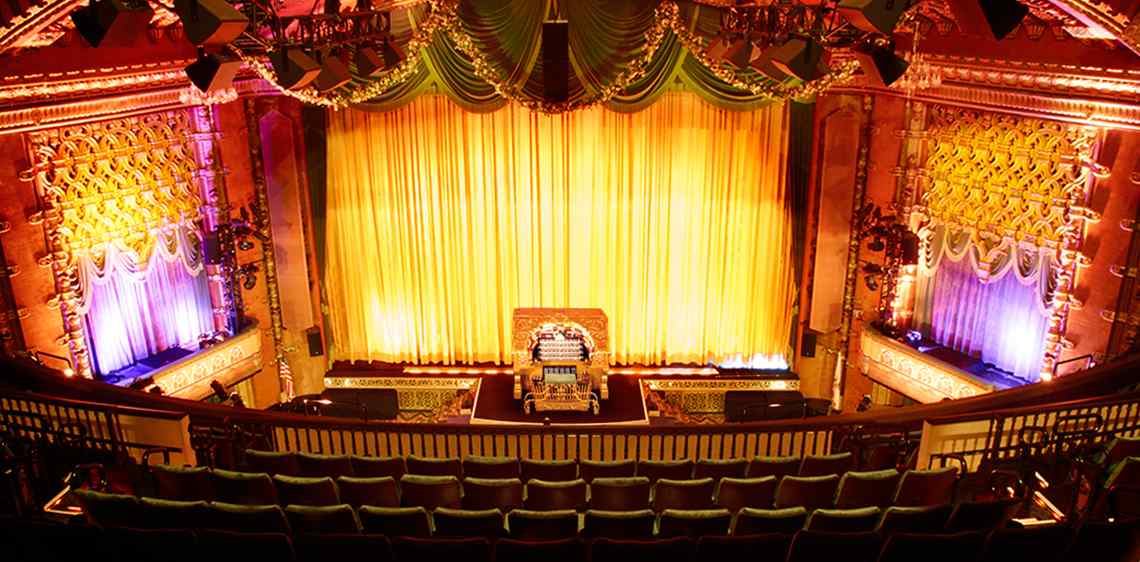 The interior of the historic El Capitan Theater in Hollywood. 