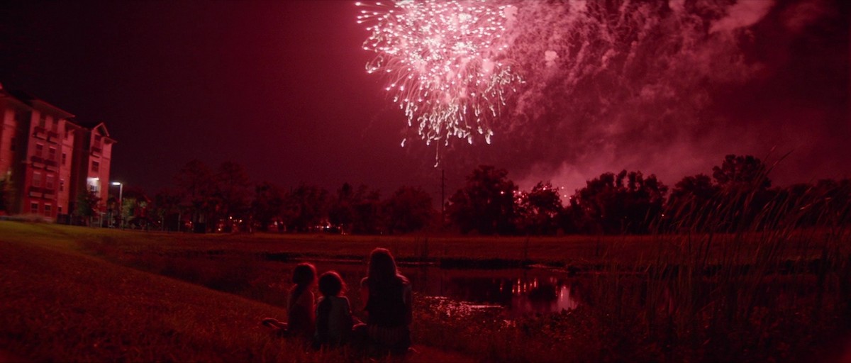 A fireworks display in Sean Baker's The Florida Project